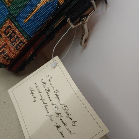 Miss Bonnie California GOLF Tapestry Clutch Purse Cosmetic Bag 7x6" w/Tag Purse - Picture 5 of 12